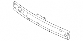 Front Bumper Reinforcement Nissan Versa Note 13-19