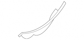 Right hood-wing seal for Nissan Altima 07-12 rear