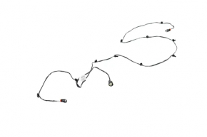 Wiring front bumper Dodge Challenger 15-19 rest, without fog lights