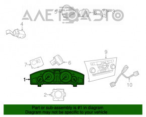 Instrument cluster Chrysler 300 11-14 prerest