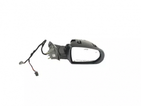 Right side mirror assembly for Jeep Compass 17-25, 3+4 pins, heated, BSM, graphite