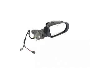 Right side mirror assembly for Jeep Compass 17-25, 3+4 pins, heated, BSM, graphite