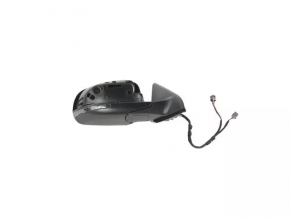 Right side mirror assembly for Jeep Compass 17-25, 3+4 pins, heated, BSM, graphite