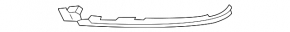 Front bumper molding, lower left, Honda Accord 18-20, gloss black