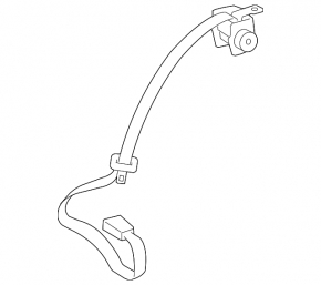 Rear center seat belt for Lexus ES350 07-08 beige