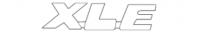 Emblem inscription "XLE" trunk door Toyota Venza 21-24