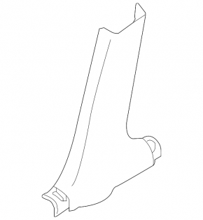 Infiniti QX50 19-20 lower left center pillar trim, black