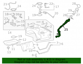 Fuel filler neck Toyota Rav4 19- 2.5