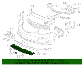 Chevrolet Volt 16 front bumper guard - cracks