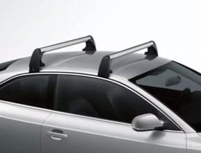 2 x Cross Roof Rails for Audi A4 B8 08-16 (scratches)