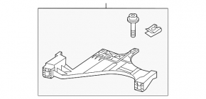 Front bumper mount under the headlight, inner left, Audi A4 B8 13-16 rest