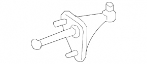 Door hinge lower rear right Porsche Panamera 10-16
