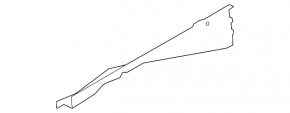 Lower reinforcement for the right wing apron Mazda 6 14-17