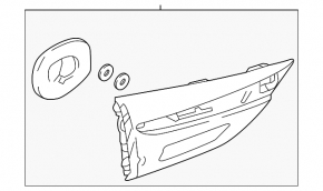 Light inside trunk lid left Mazda 6 18-21 usa type 1
