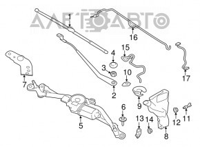 Jaguar F-Pace X761 17- Windshield Washer Motor