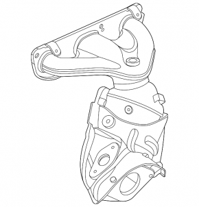 Exhaust manifold with catalytic converter Nissan Sentra 20-22