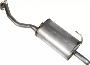 Rear muffler with barrel Nissan Versa Note 13-19 1.6