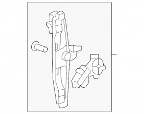Window lifter with motor rear left Chevrolet Cruze 16-