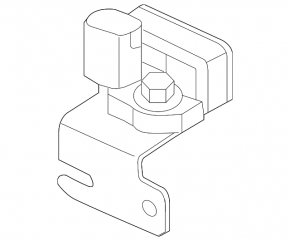 Volvo XC60 18-25 rear right airbag sensor in the trunk