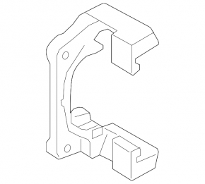 Front left brake caliper bracket for BMW 5 F10 11-16 3.0T, 348/30mm