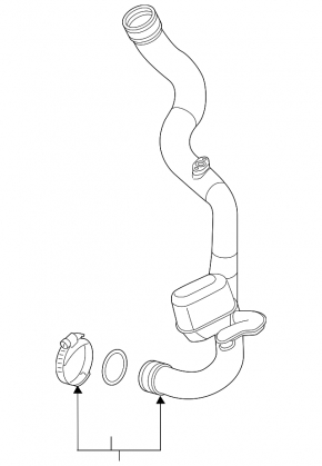 Intercooler pipe left Audi A6 C8 19-21 2.0T