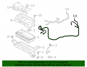 Cable from 48V battery to alternator, Audi Q8 19-25