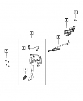 Clutch Master Cylinder Manual Transmission Jeep Compass 11-16
