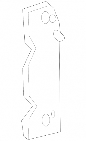 Left radiator deflector for Toyota Prius V 12-14
