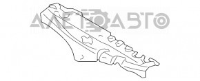 Hood lock trim plastic Lexus RX300 RX330 RX350 RX400h 04-09