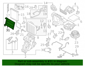 VW Jetta 19-26 heater core