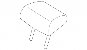 Headrest rear central Subaru Forester 14-18 SJ leather gray