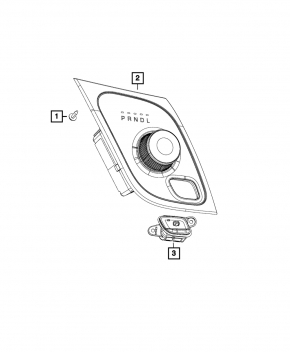 Parking button Chrysler Pacifica 17-
