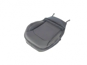 Driver's seat Jeep Compass 17- with airbag, electric, combined, leather + cloth, black, broken pad mount