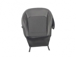 Driver's seat Jeep Compass 17- with airbag, electric, combined, leather + cloth, black, broken pad mount