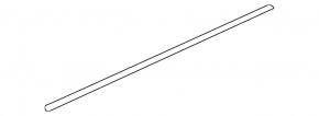 Door-glass molding, center rear right, Honda Accord 18-22 matte