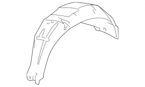 Rear right fender liner for Honda CRV 12-16