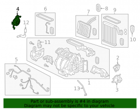 Actuator motor heater drive driver Honda Accord 18-22 without bracket