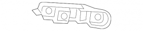 Front bumper mount, upper right, VW Touareg 15-17