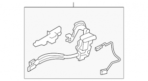 Front right door lock Hyundai Veloster 12-17 keyless