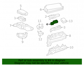 Relay block underhood left Toyota Prius 50 Prime 16-22