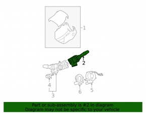 Steering column switch right Lexus ES350 07-12 scratch