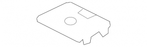 Left windshield wiper cover for Audi A4 B8 09-16 coupe