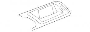 Audi Q5 8R 13-17 dashboard trim, matte black with chrome