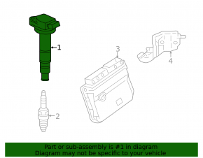 Ignition coil Lexus CT200h 11-17