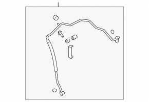 Air conditioner pipe long, iron Nissan Rogue 07-12