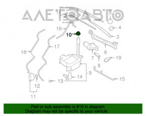 Kia Sorento 10-15 Windscreen Washer Cap