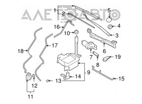 Kia Sorento 10-15 Windscreen Washer Cap