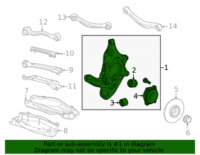 Rear left axle Mercedes C-class W205 300/350e/350h/400 15-21