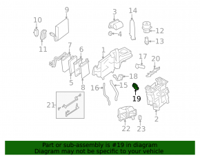 Actuator motor drive heater Mercedes W221