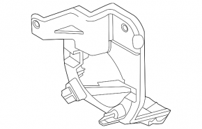 Front right fog light bracket for Ford Explorer 11-15 pre-restored
